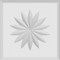 Ekena Millwork Standard Sedgwick Flower Rosette With Rounded Edge, 4"W x 4"H x 3/4"P ROSP040X040X075SDG11 - alternate 3